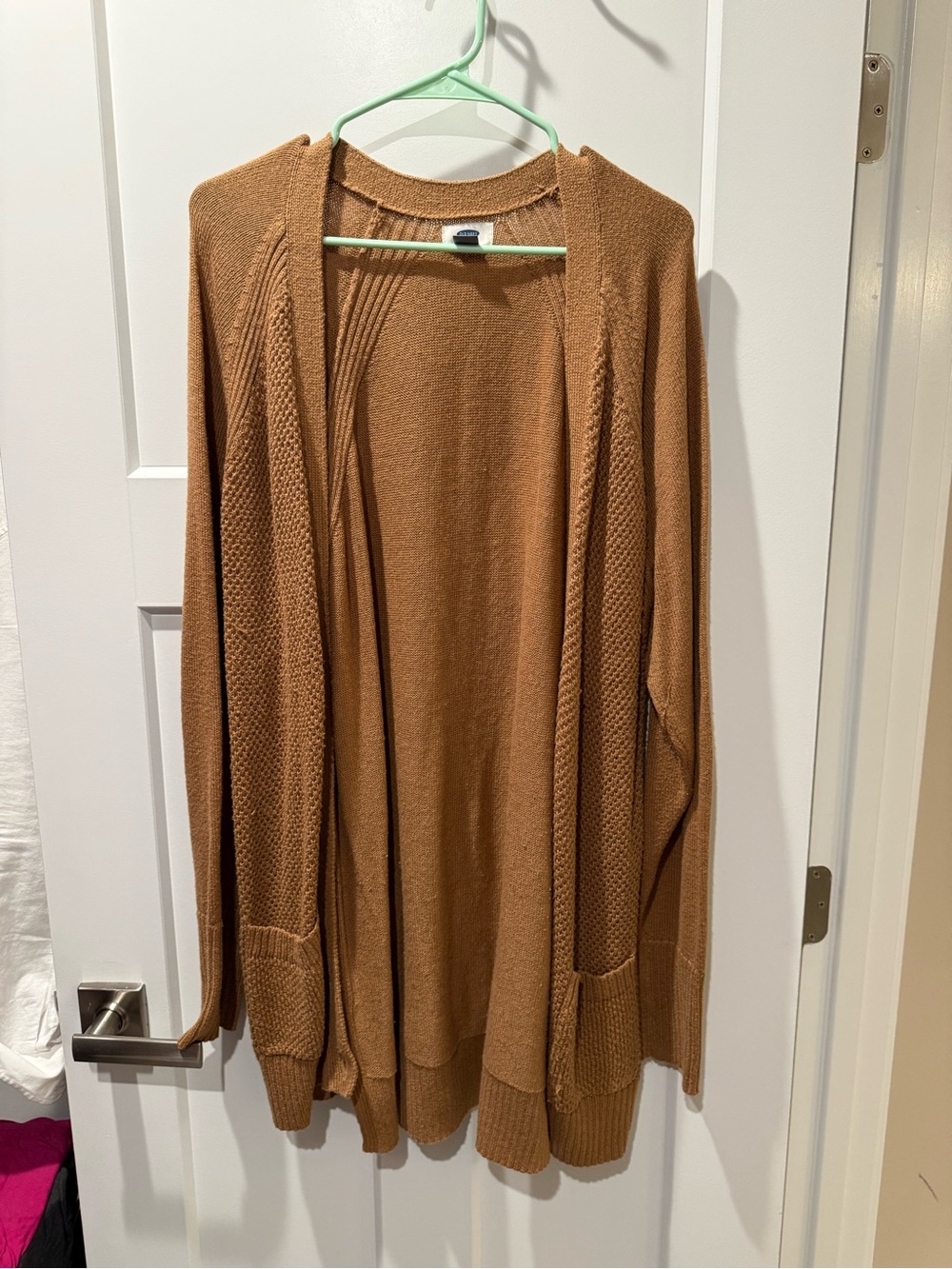 Old Navy Camel Brown Open-Front Cardigan Sweater